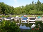 Fisher`s Bay private boat docks, slips available for guests at request.